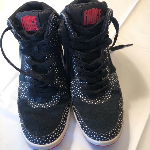 nike force wedge sneakers